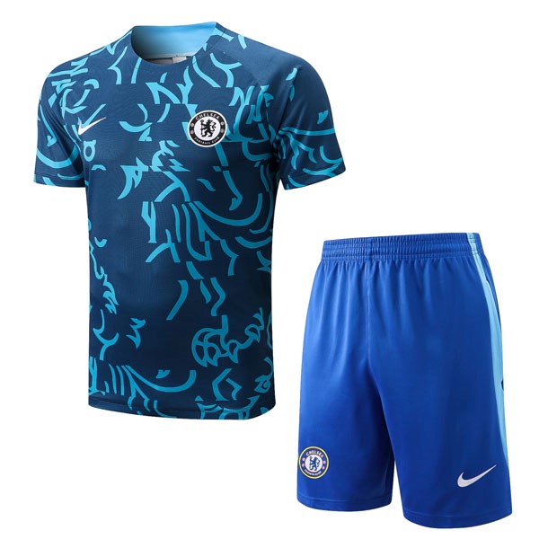 Camiseta Entrenamiento Chelsea Conjunto Completo 2022 2023 Azul